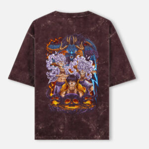 Unisex Acid Washed Oversized Tee