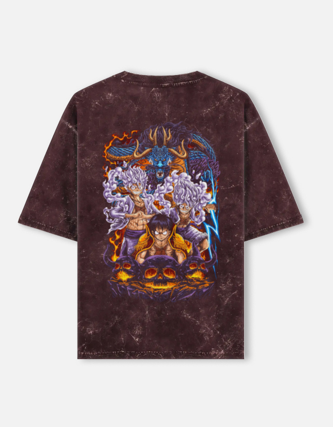 Unisex Acid Washed Oversized Tee