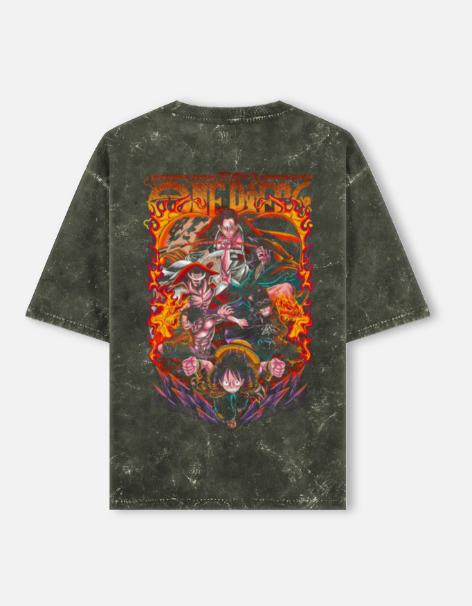 Unisex Acid Washed Oversized Tee